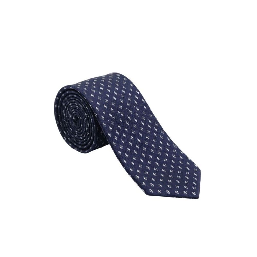 Armani Collezioni Mens Navy Blue / Light Blue Micro Geometric Neck Tie